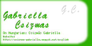 gabriella csizmas business card
